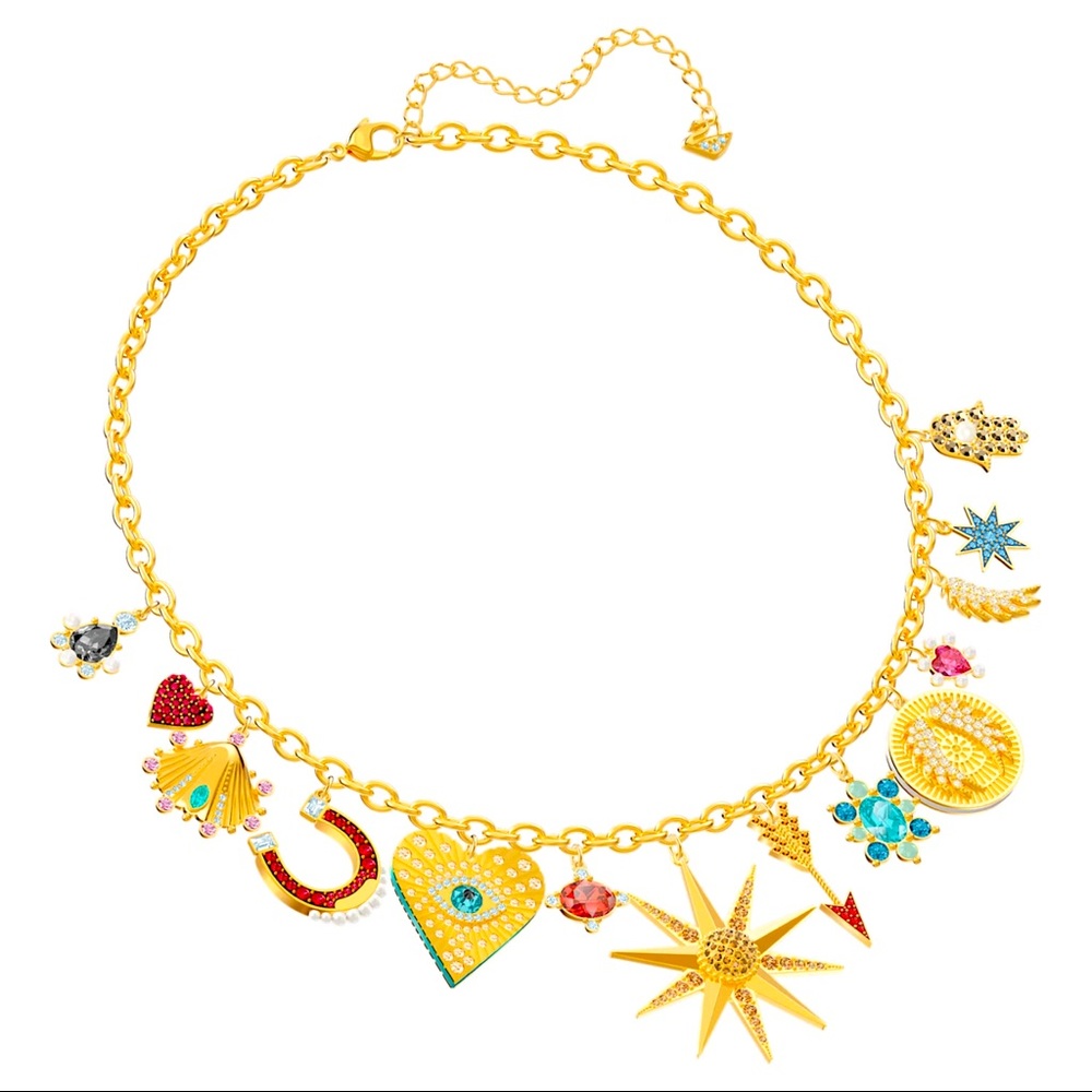 Swarovski Lucky Goddess Charms Necklace